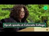 Oprah Winfrey กับคำพูดสร้างแรงบันดาลใจในพิธีรับปริญญาที่ Colorado College: เส้นทางชีวิตที่ชัดเจนและการเปลี่ยนแปลงโลกด้วยการลงมือทำ